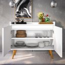 Ver imagem 2 de Buffet Aparador 2 Portas Merlin com Pés Retrô - Movelove
