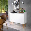 Ver imagem 1 de Buffet Aparador 2 Portas Merlin com Pés Retrô - Movelove