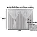 Ver imagem 4 de cortina para quarto de bebe menino e menina persiana franzida + voal maternidade