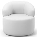 Ver imagem 5 de Kit 02 Poltronas Giratória Orgânica para Sala de Estar Living Helena L02 Facto Branco - Lyam Decor
