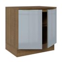 Ver imagem 6 de Balcão 80 Cm 2 Portas Rustic/cinza Lux Madesa