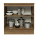 Ver imagem 5 de Balcão 80 Cm 2 Portas Rustic/cinza Lux Madesa