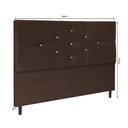Ver imagem 2 de Cabeceira Camboriú Para Cama Box Solteiro 94 Cm Suede Marrom