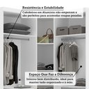 Ver mais imagens de Guarda Roupas Modulado de Canto Diagonal 3 Peças com 5 Portas e 4 Gavetas Alpes Luciane Móveis