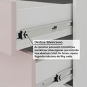 Ver imagem 7 de Guarda Roupas Modulado de Canto Diagonal 3 Peças com 5 Portas e 4 Gavetas Alpes Luciane Móveis