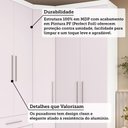 Ver imagem 5 de Guarda Roupas Modulado de Canto Diagonal 3 Peças com 5 Portas e 4 Gavetas Alpes Luciane Móveis