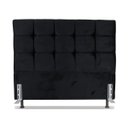 Ver imagem 2 de Cabeceira de Cama Box Casal 138cm Atlanta Tecido Suede Veludo Preto