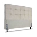 Ver imagem 1 de Cabeceira de Cama Box Casal 138cm Atlanta Tecido Suede Veludo Bege