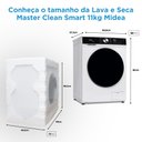 Ver imagem 4 de Lava e Seca 11kg Branca Midea Master Clean Conectada Mfm01d110wb/wkbr04 - 127v