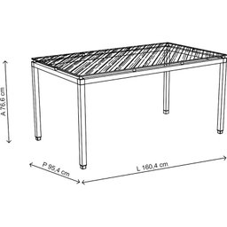 Mesa Com Tampo De Vidro 0328 - Móveis Carraro - Cromado / Preto - 4