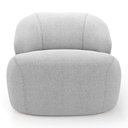 Ver imagem 7 de Kit 02 Poltronas Decorativas Kaya Orgânica Bouclê Cinza Claro - Desk Design