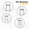 Kit 2 Banquetas para Balcão Flórida Prata Bistrô Ilhas Cozinha Gourmet Bares - 5
