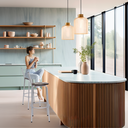 Ver imagem 6 de Kit 2 Banquetas para Balcão Flórida Prata Bistrô Ilhas Cozinha Gourmet Bares