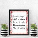 Ver imagem 2 de Quadro Leve A Vida Com Mais Calma 33x24cm - com vidro:Madeira branca
