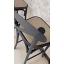 Ver imagem 3 de Banco Banqueta de Balcão Gisacompany:preto Assento Bege