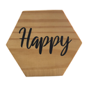 Ver imagem 1 de Tábua mini hexágono ¨Happy¨
