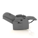 Ver imagem 5 de Poltrona do Papai Reclinável Giratória e Balanço Sala de Cinema Crihs com Massagem e Aquecimento PU Azul G23 - Gran Belo