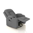 Ver imagem 7 de Poltrona do Papai Reclinável Giratória e Balanço Sala de Cinema Crihs com Massagem e Aquecimento PU Azul G23 - Gran Belo