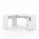 Ver imagem 2 de Conjunto de Escritório com Escrivaninha 04 pç CJ43018-045 Tecno Móbili - Branco