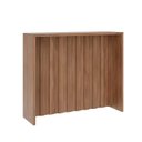 Ver imagem 1 de Bancada Ilha Cozinha Modulada 120cm X 100cm C/ Painel Ripado Cor:nogal