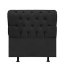 Ver imagem 1 de Cabeceira Estofada Cama Box Solteiro 100cm París Corino Preto- Mabe Magazine