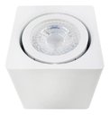 Ver imagem 3 de Kit 12 Spot Sobrepor Teto Beiral Para Lâmpada Dicroica Branco Direcionável + 12 Lâmpadas Cor:Branco
