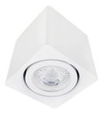 Ver imagem 2 de Kit 12 Spot Sobrepor Teto Beiral Para Lâmpada Dicroica Branco Direcionável + 12 Lâmpadas Cor:Branco