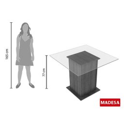 Conjunto Sala de Jantar Mesa 4 Cadeiras Miami Madesa - 6