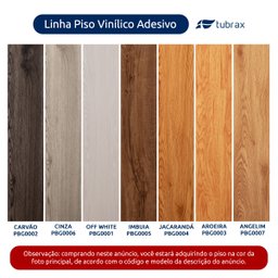 Piso Vinílico Autocolante Régua Amadeirado por M² Aroeira Tubrax - 4