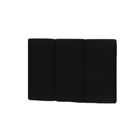 Cabeceira de Cama Solteiro Dubai 90cm - Preto Courino
