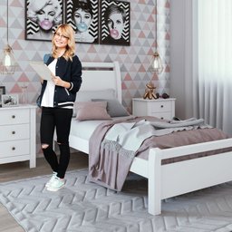 Cama Solteiro Reali Móveis Lopas - 7