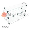 Ver imagem 6 de Baleiro Expositor Preto de Vidro - 0,50 X 0,30 X 0,15m