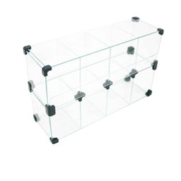 Baleiro Expositor Preto de Vidro - 0,50 X 0,30 X 0,15m - 1