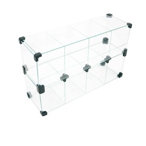 Baleiro Expositor Preto de Vidro - 0,50 X 0,30 X 0,15m
