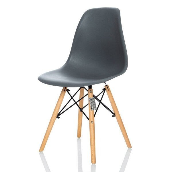 Cadeira de Design Charles Eames Base Madeira - 1