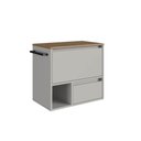 Ver imagem 2 de Gabinete de Banheiro Suspenso 60cm com 1nicho 1toalheiro 1porta e 1gaveta Bh8050 Arenas