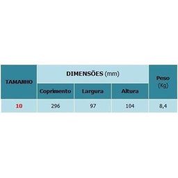 Bigorna Nº 10 - 8,4kg Metalcava - 2