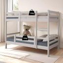 Ver imagem 2 de Beliche Solteiro Madeira Maciça com Grade Proteção Reforçado Woodstore