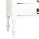 Ver imagem 5 de Mesa de Cabeceira Clássica 2 Gavetas com Nicho Pés Luiz Xv 1052