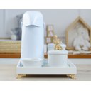 Ver imagem 1 de Kit Higiene Bebê Porcelana Maternidade + Bandeja + Térmica 500 Ml - K012 Urso Dourado