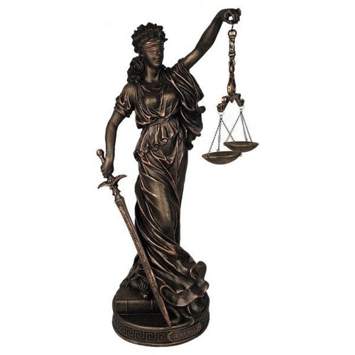 Estátua Deusa Têmis 63 cm Dama Da Justiça Símbolo Do Direito