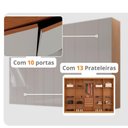 Ver imagem 6 de Guarda Roupa Casal Everest MDF 10 Pts 4 Gav e 13 Prateleiras