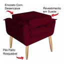 Ver imagem 7 de Poltrona Opala Exelence para Amamentação Decorativa Tecido Suede Para, Quarto,sala de Estar, Recepçã