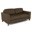 Ver imagem 3 de Sofá Sala de Estar Living 3 Lugares 220cm Presley Pés Madeira Couro Capuccino G52 - Gran Belo