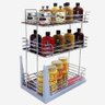 Mini Despensa Tripla Deslizante C/bandeja Inox Jomer 8851 - 1