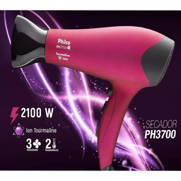 Secador de Cabelo Philco PH3700 Pink 2000W 220V - 7