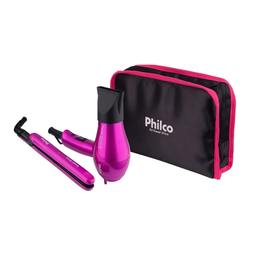 Kit Travel Shine Rosa Philco – Prancha + Secador Bivolt - 5