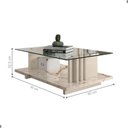 Ver imagem 6 de Conjunto Sala Domo Prime C/ Aparador C/ Mesa de Centro Calacata/off-white