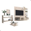 Ver imagem 3 de Conjunto Sala Domo Prime C/ Aparador C/ Mesa de Centro Calacata/off-white