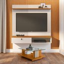 Ver imagem 2 de Conjunto Sala Domo Prime C/ Aparador C/ Mesa de Centro Calacata/off-white